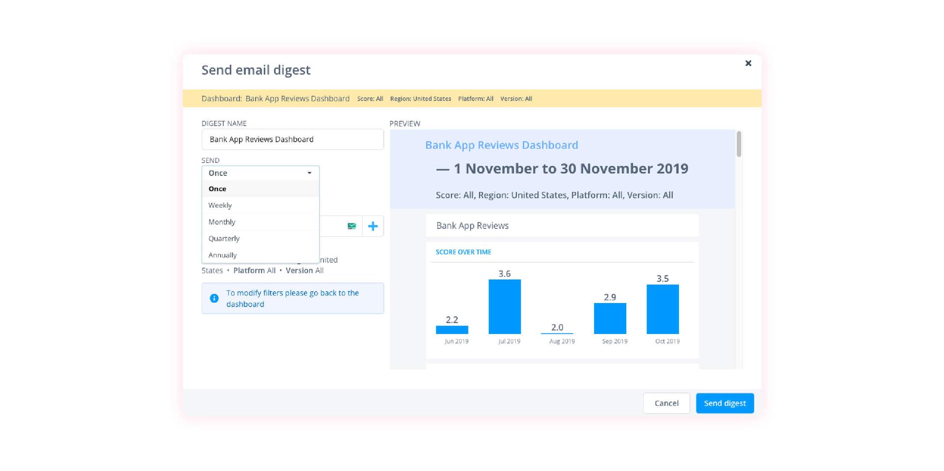 Product update: email digest