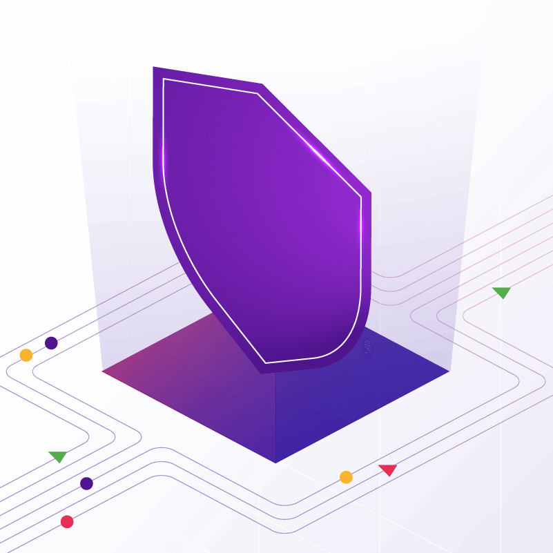 Shield illustration representing protected AI training data